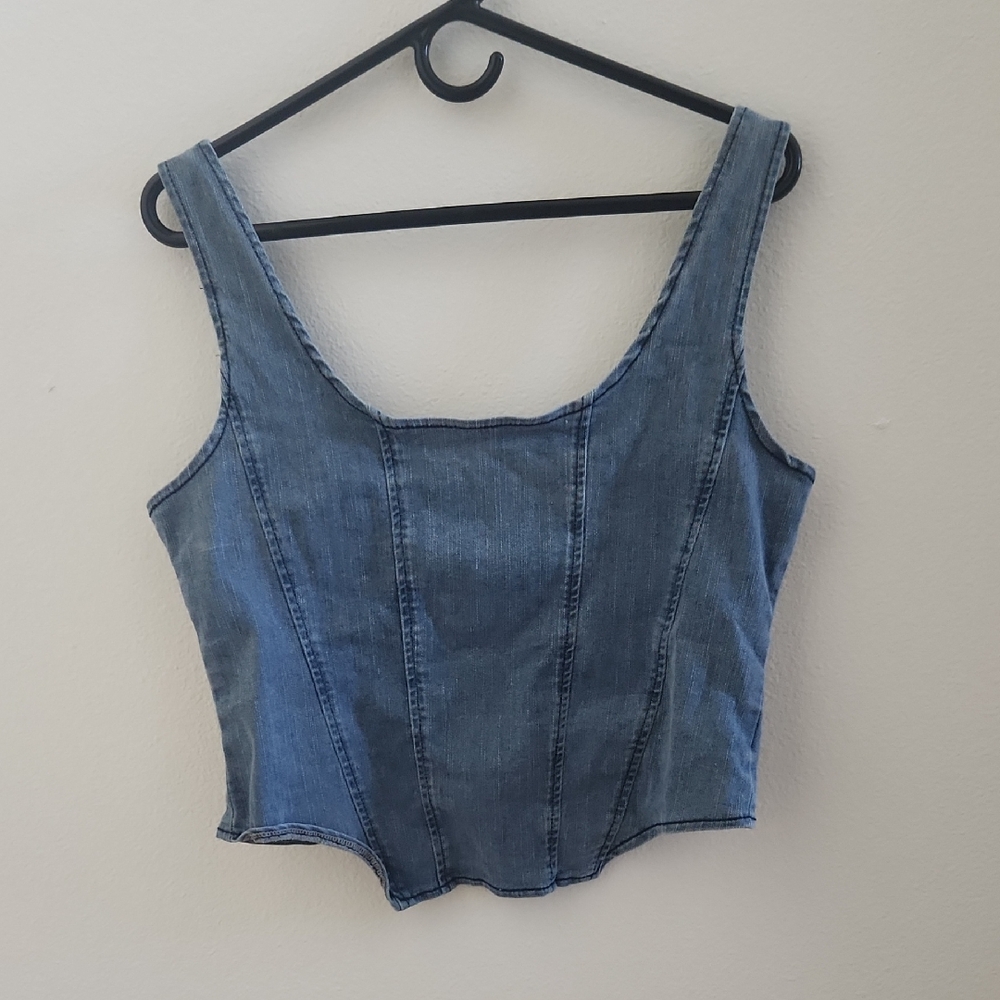Shein Denim Women's Crop Top